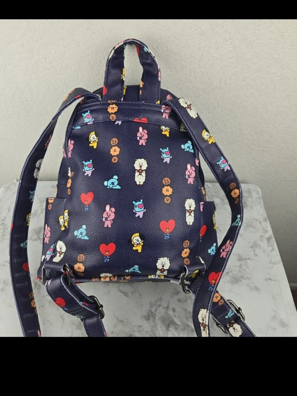 Bt21  Navy Character Mini Backpack